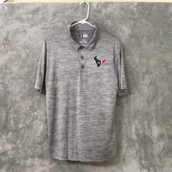 NFL Team Apparel Houston Texans Golf Polo Shirt Men’s Size M space dyed gray. - Picture 1 of 8